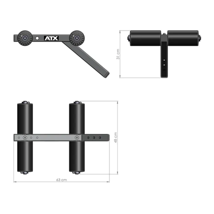 Option pour banc de musculation ATX - Accessoire poste à abdominaux