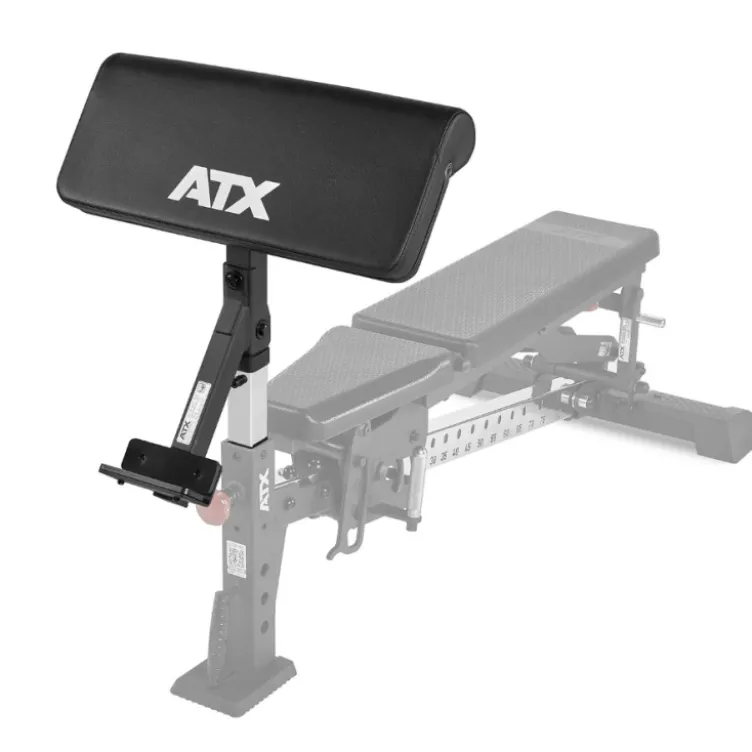 Option pupite à biceps ATX pour banc de musculation avec support pour barre