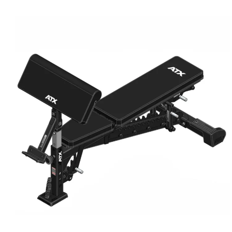 Option pupite à biceps ATX pour banc de musculation avec support pour barre