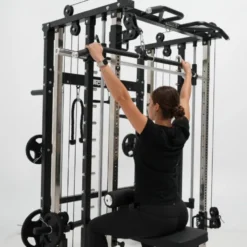 Option siège avec rouleau de blocage et plaque de support pour exercices à la poulie pour Force USA G3 V2