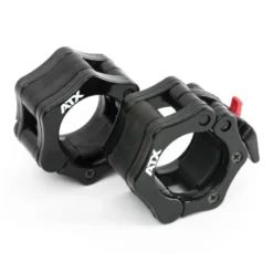 Pack ATX - Barre de musculation olympique 220 cm chromée avec colliers de serrage et 107.5 kg de poids