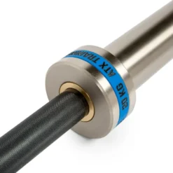 Pack ATX - Barre de musculation olympique 220 cm chromée avec colliers de serrage et 107.5 kg de poids