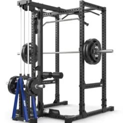 Pack ATX power rack à squat série 600 195 ou 215 cm avec poulie à charge libre jusqu'à 150 kg