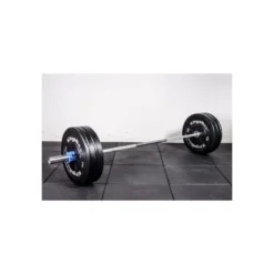 Pack barre d'haltèrophilie et poids olympiques 50 à 200kg