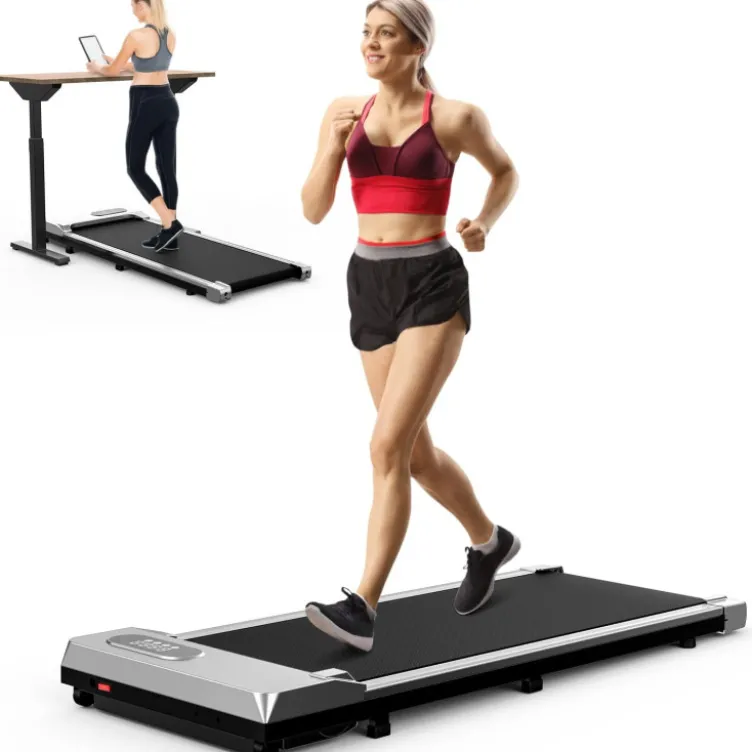 Pack Bureau Réglable en Hauteur et Tapis de marche pour activité physique à domicile