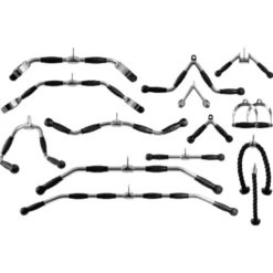 Pack complet 15 accessoires de tirage pour entraînement en homegym