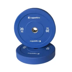 Pack de 150 kg de disques de poids bumper plates en caoutchouc de 5 à 25 kg avec code couleur
