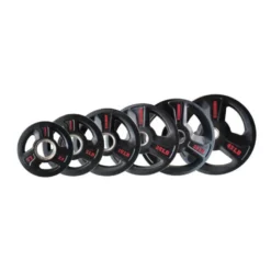 Pack de musculation avec plaques de poids et barre olympique de 220 cm pour entraînement complet- Kit de 120 kg