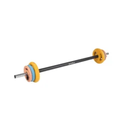 Pack de musculation complet avec barre et disques de poids 17,5 kg
