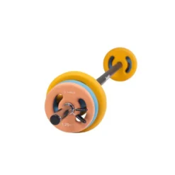 Pack de musculation complet avec barre et disques de poids 17,5 kg