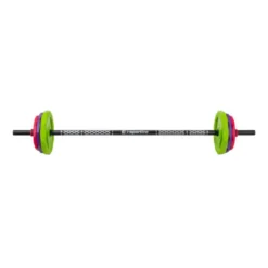 Pack d'entraînement complet barre de musculation 140 cm et plaques de poids 4-19 kg