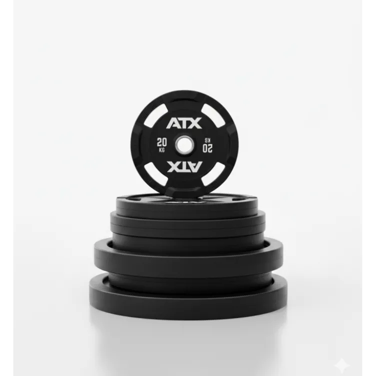 Pack de poids ATX olympiques à poignées revêtement premium 125 kg