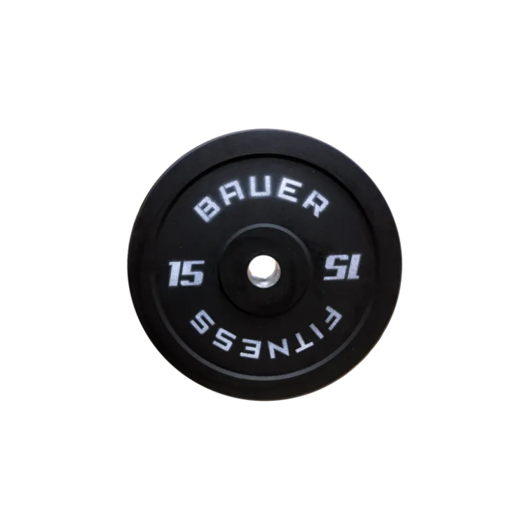 Pack de poids bumper plates 100 kg avec poids de 15 kg et 20 kg