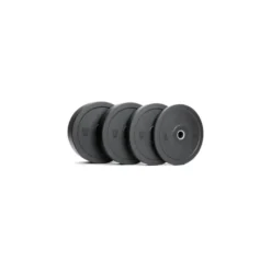 Pack de poids bumper plates 100 kg avec poids de 15 kg et 20 kg