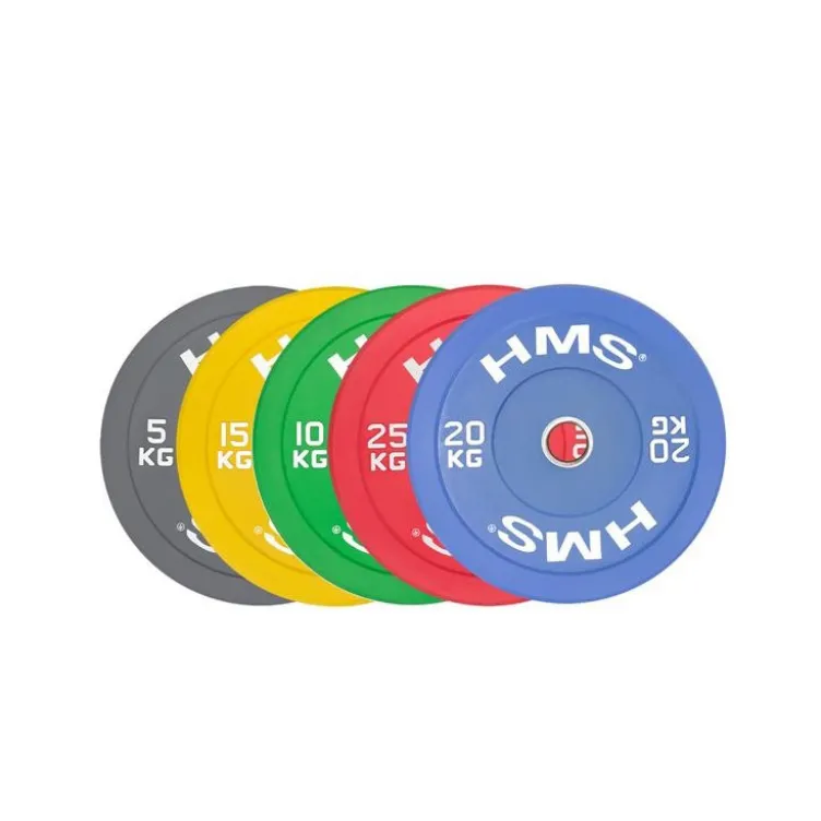 Pack de poids olympiques colorés professionnels de compétition de 5 à 25 Kg