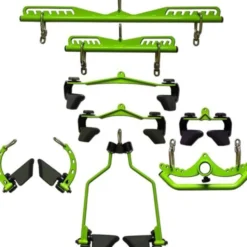 Pack de 8 poignées de tirage ergonomique pour entraînement à la poulie
