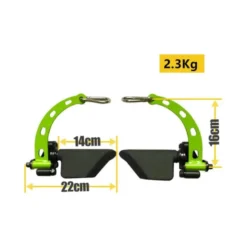 Pack de 8 poignées de tirage ergonomique pour entraînement à la poulie