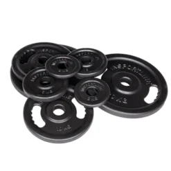 Pack disques olympiques en fonte de 74 kg - Ensemble de plaques de poids 50 mm de 2 à 20 kg