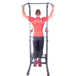 Pack home-gym de musculation avec chaise romaine avec banc et kit d'haltères complet de 50 kg