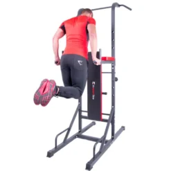 Pack home-gym de musculation avec chaise romaine avec banc et kit d'haltères complet de 50 kg