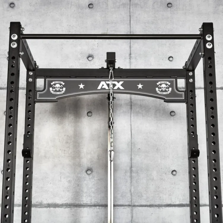 Pack Home-gym Power rack avec poulie et équipements divers pour training de musculation complet - Série 600 ATX Barbell Club Gym