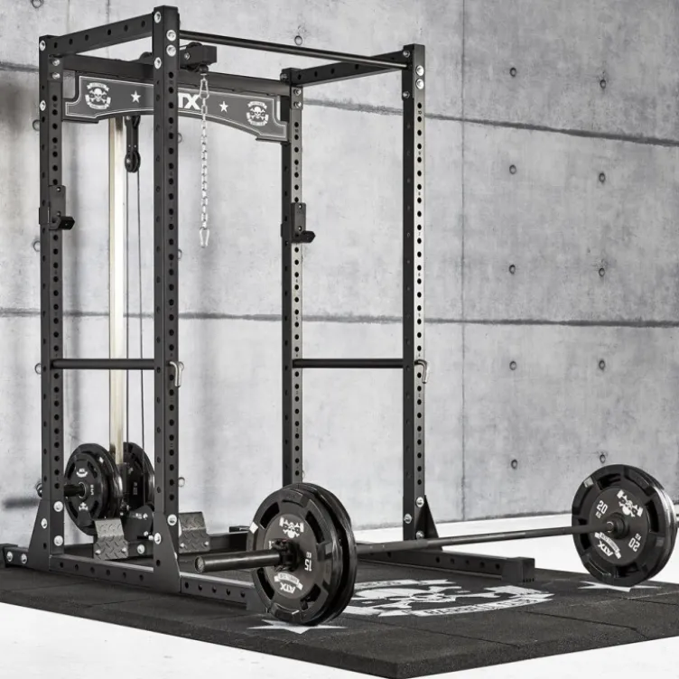 Pack Home-gym Power rack avec poulie et équipements divers pour training de musculation complet - Série 600 ATX Barbell Club Gym