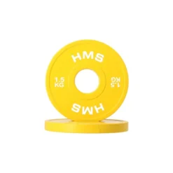 Pack 15 kg de disques de poids fractionnés olympiques en acier recouvert de caoutchouc de haute qualité