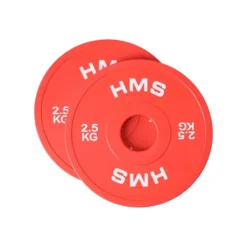 Pack 15 kg de disques de poids fractionnés olympiques en acier recouvert de caoutchouc de haute qualité