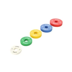 Pack 15 kg de disques de poids fractionnés olympiques en acier recouvert de caoutchouc de haute qualité