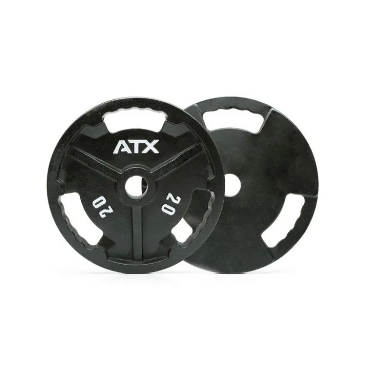 Pack 80 kg / 70 kg / 50 kg de disques de poids à poignées haltérophilie