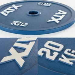 Pack spécial IPF - Barre de Powerlifting - 160 kg de poids de musculation calibrés - Verrou de serrage - ATX