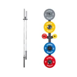 Pack Supports de rangement pour barres de musculation x 2 et disques de poids à fixation murale