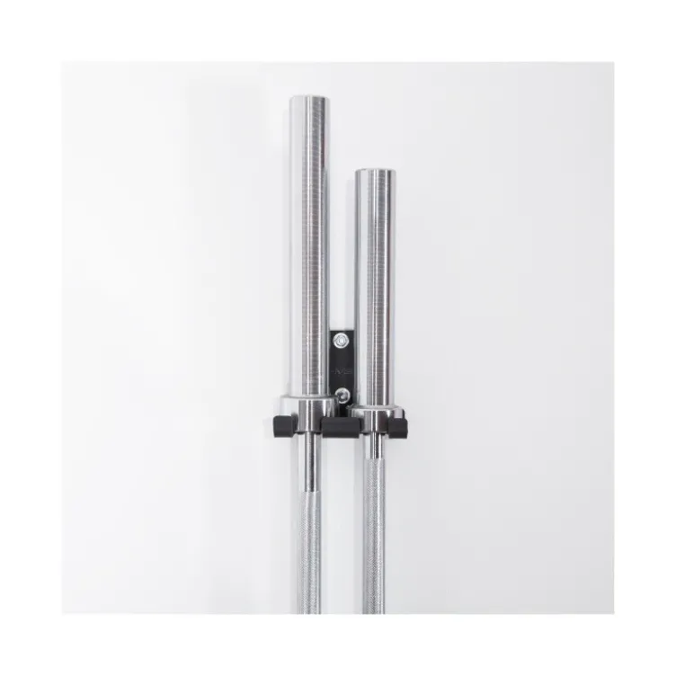 Pack Supports de rangement pour barres de musculation x 2 et disques de poids à fixation murale