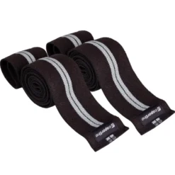 Paire de bandages de protection pour les genoux avec tissu flexible pour la régénération des muscles