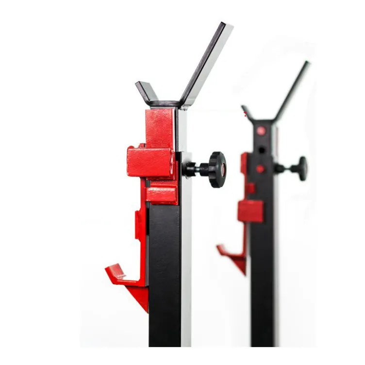Paire de chandelles de musculation professionnelles - Reposes barres de sécurité pour salle de sport - Capacité de charge 600 kg