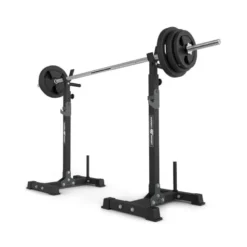 Paire de chandelles de musculation ultra robustes en acier avec capacité de charge 300 kg