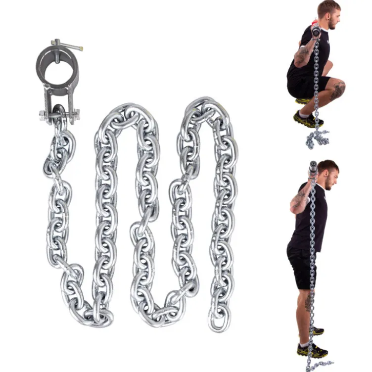 Paire de chaînes de lest de 15 kg pour entraînement d'haltérophilie - Diamètre 50 mm