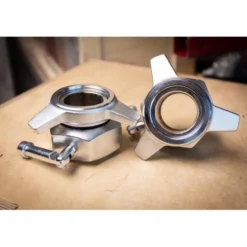Paire de collier de sécurité en acier pour compétition 50 mm - haltérophilie