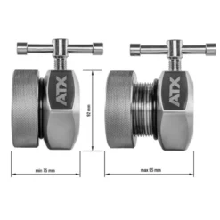 Paire de colliers de serrage ATX de compétition pour barre olympique 50 mm - Certifiés IPF