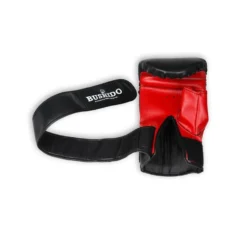 Paire de gants de boxe en cuir synthétique avec pouce ouvert