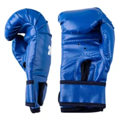 Paire de gants de boxe pour enfants avec fermeture velcro - rouge ou bleu