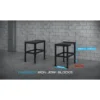 Paire de 2 metal Jerk blocks pour exercices de force - Strongman