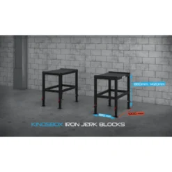 Paire de 2 metal Jerk blocks pour exercices de force - Strongman