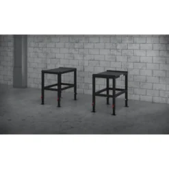Paire de 2 metal Jerk blocks pour exercices de force - Strongman