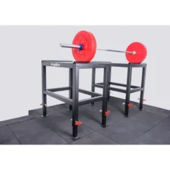 Paire de 2 metal Jerk blocks pour exercices de force - Strongman