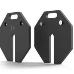 Paire de plaques de poids en acier 2 x 2 kg pour extension de charge Octa Dumbells ATX - Progression possible jusqu'à 65 kg
