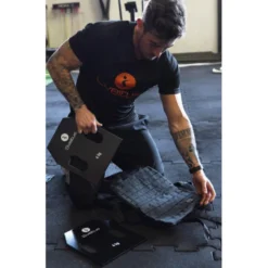 Paire de plaques en acier 2,5 ou 4 kg compatible avec gilet de musculation pro