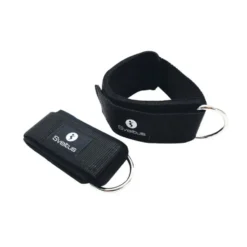 Paire de sangles de cheville pour renforcement musculaire adaptable sur poulie