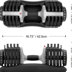 Paire d'haltères automatiques de 2,5 kg à 25 kg