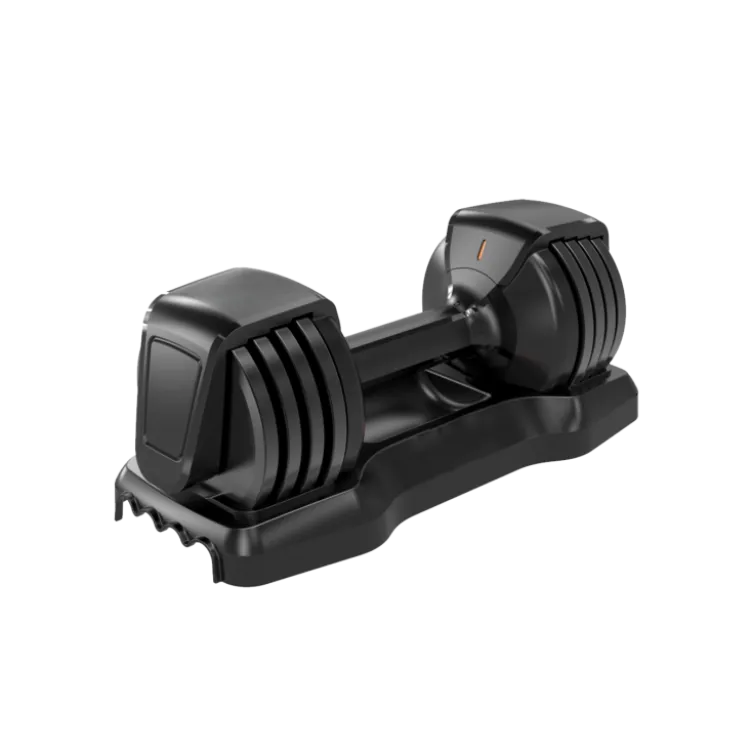 Paire d'haltères à charge réglable de 2 à 12 kg avec base de rangement - Verrouillage par rotation